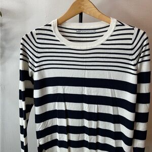 ONLY Black and White Striped Top